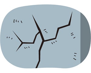イラスト：コンクリート劣化により荷重や地震などに耐える力が低下する