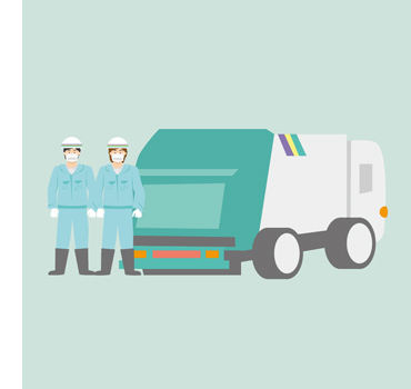 増加したごみの対策の画像