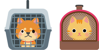 ペット同行避難の画像