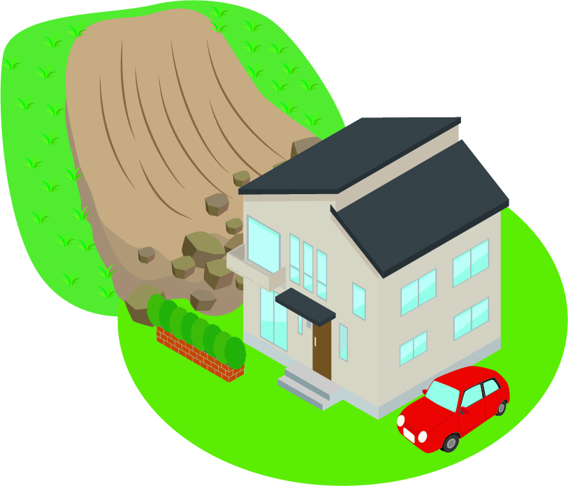 がけ崩れの画像