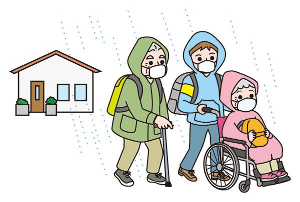 警戒レベル3高齢者等避難の画像