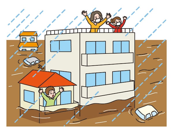 警戒レベル5緊急安全確保の画像