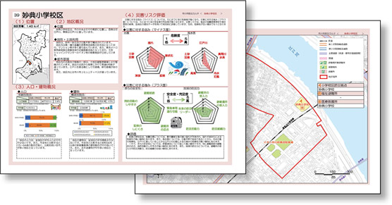 防災カルテ（小学校区ごと）の画像