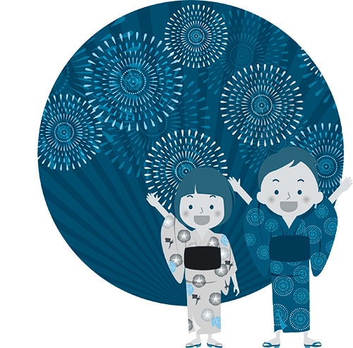 イラスト：市川市民納涼花火大会