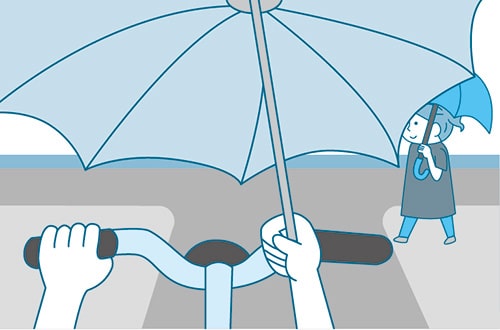 イラスト：「ながら運転」はやめよう