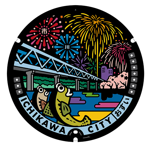 画像：新デザインのマンホールカード