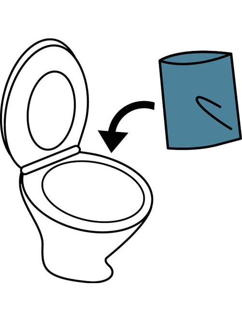 イラスト：携帯トイレの使い方・処理方法の画像1