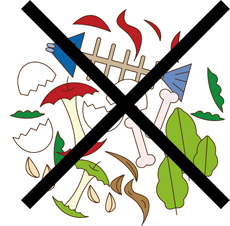 むやみに流さないで下水道は正しく使いましょうの画像