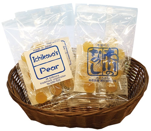 画像：農協の「梨グミ」