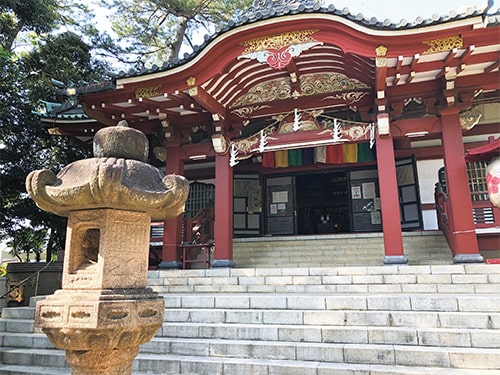 画像：法華寺跡に建てられた（奥之院：