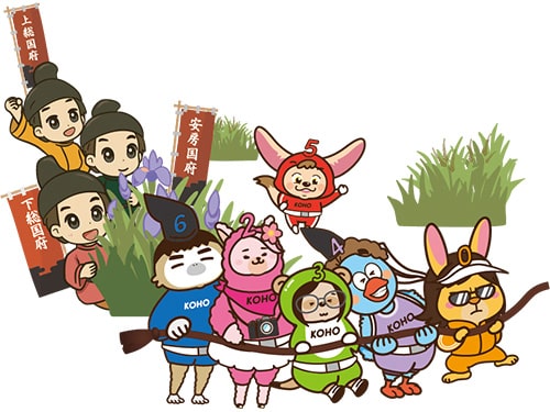 イラスト：吹き出しのキャラクター