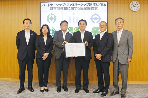 画像：締結式の様子