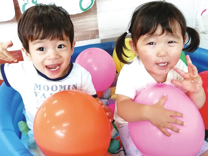 画像：保育園に通う子供