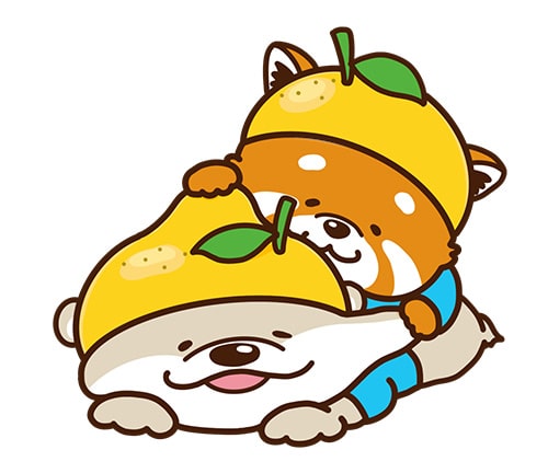 イラスト：カワウソとレッサーパンダ お名前大募集