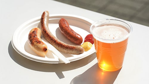 画像:ビールとソーセージ