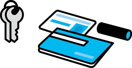 イラスト：貴重品