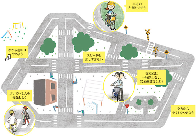 [特集1] 安全に乗っていますか自転車事故が多発していますの画像