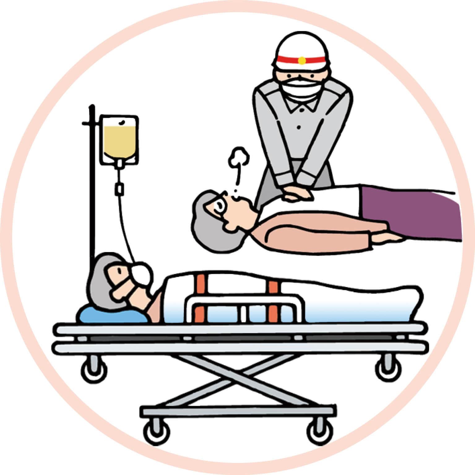 イラスト：迅速な処置・搬送