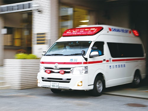 画像：迅速な処置・搬送