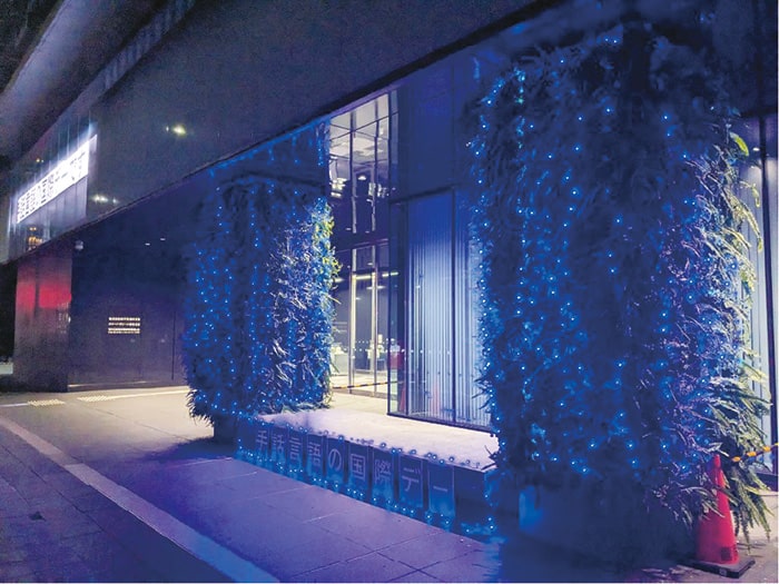 画像：昨年のライトアップの様子