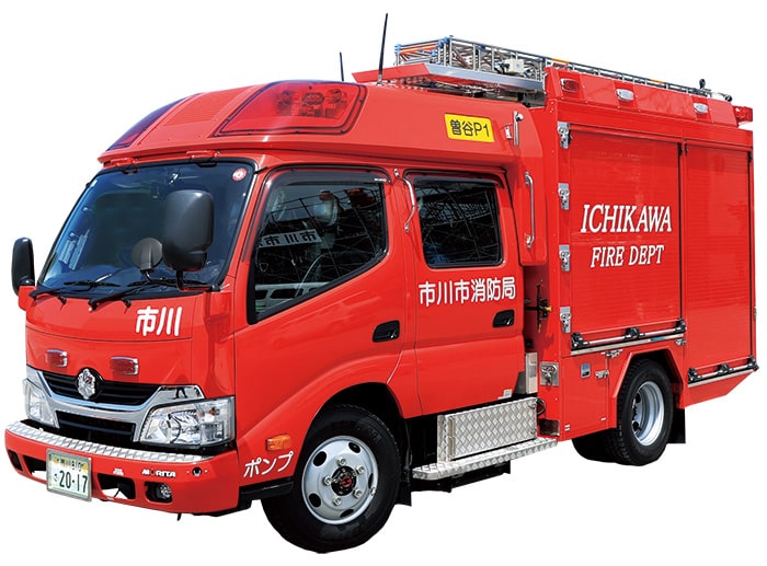 画像：消防ポンプ自動車