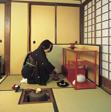 写真:茶道の様子
