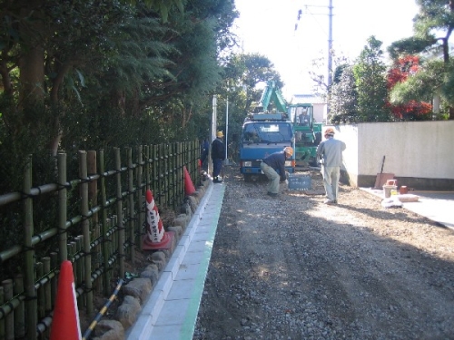 水木邸　外郭工事の画像6