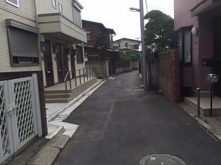 拡幅整備後の道路の画像