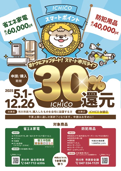 省エネルギー家電導入促進事業についてのチラシ