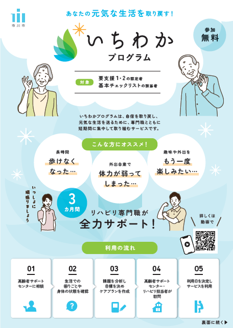 画像：いちわかプログラムのチラシ