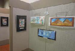 「YAイラスト展」のようす 「YAイラスト展」のようす