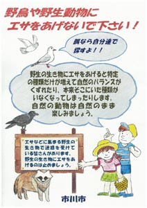 餌やり防止啓発ポスター（クリックすると大きな画像へ別ウィンドウで開きます）