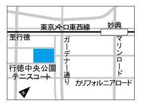 地図：行徳中央公園案内図
