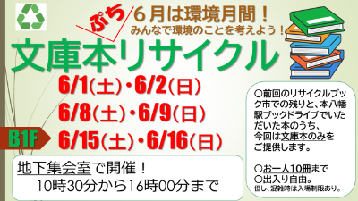 写真：文庫本リサイクル_ポスター