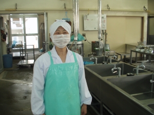 野菜洗浄用エプロンですの画像