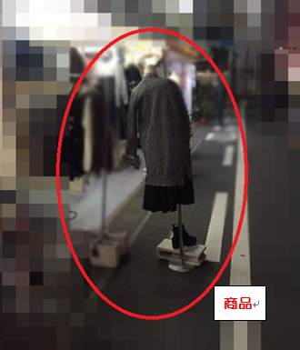 不法占用の様子の画像2（商品）