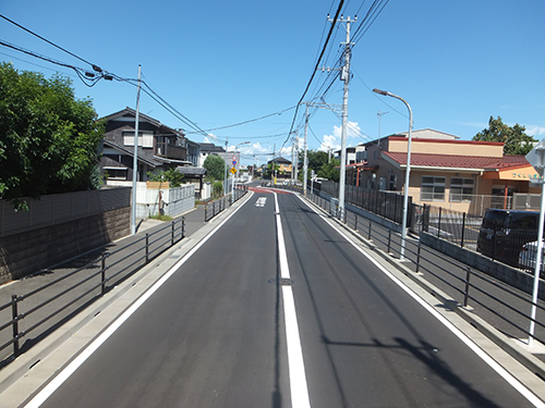 市道0233号の国府台病院前の写真