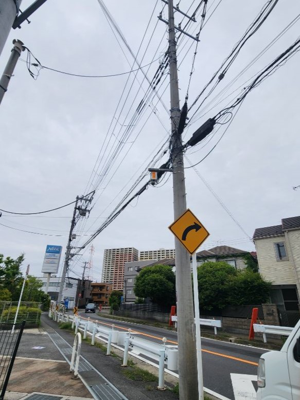 設置された街頭防犯カメラの画像