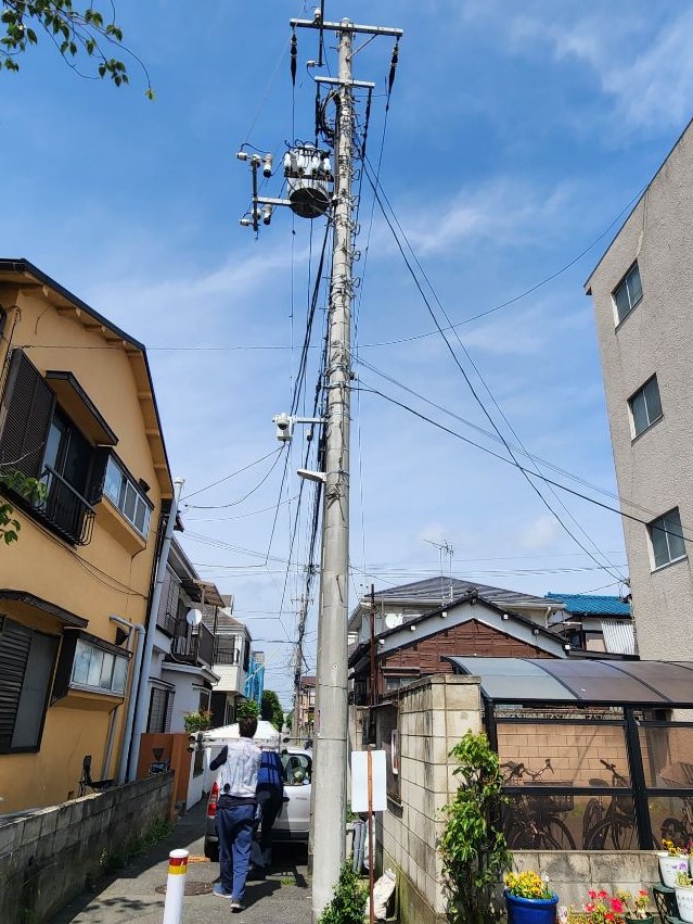設置された街頭防犯カメラの画像