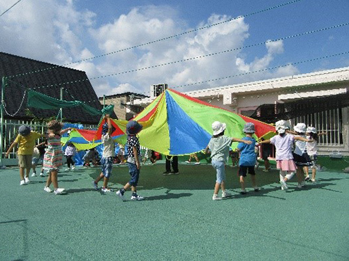 屋上遊びの画像