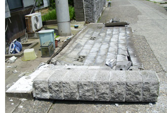 ブロック塀などの画像