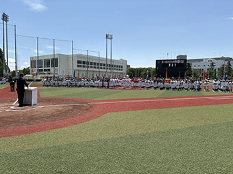 市川市少年野球連盟　第28回市川市少年野球低学年大会・第46回市川市少年野球夏季大会　開会式の画像