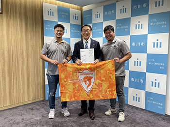 クボタスピアーズ船橋・東京ベイ　表敬訪問の画像