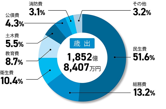 歳出の円グラフ