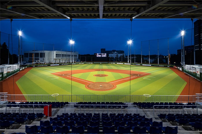 画像：完成した国府台スタジアム
