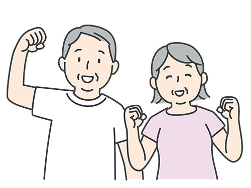 イラスト：はつらつシニア応援講座（後期）