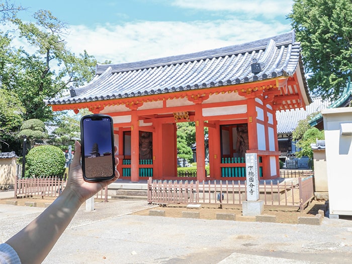 画像：下総国分寺がVRでよみがえる