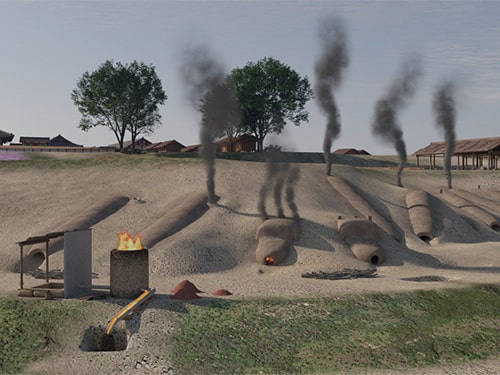 画像：北下瓦窯跡（きたしたかわらがまあと）