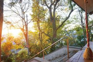 画像:北方八幡神社からの夕日