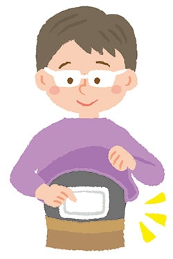 イラスト【低温やけど】